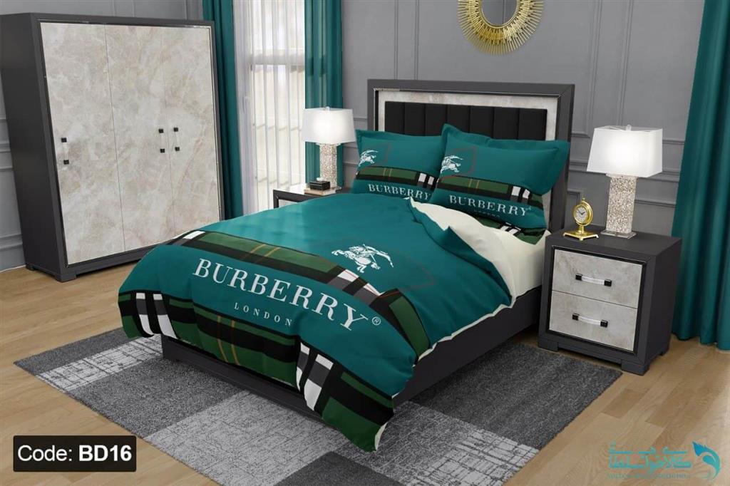 روتختی یک نفره طرح burberry برند دکو کد BD16